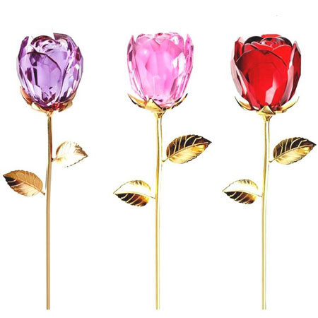 Goldene und Crystal Rose für Ihre Liebsten an diesem Valentinstag