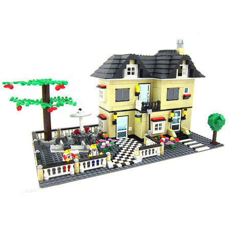 Edukacyjne puzzle 3D Dom z zabawkami Klocki i klocki dla dzieci